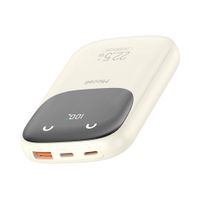 Miccell Power Bank 10000mAh con Cable Integrado Carga Rápida PD 20W Batería Externa Portátil