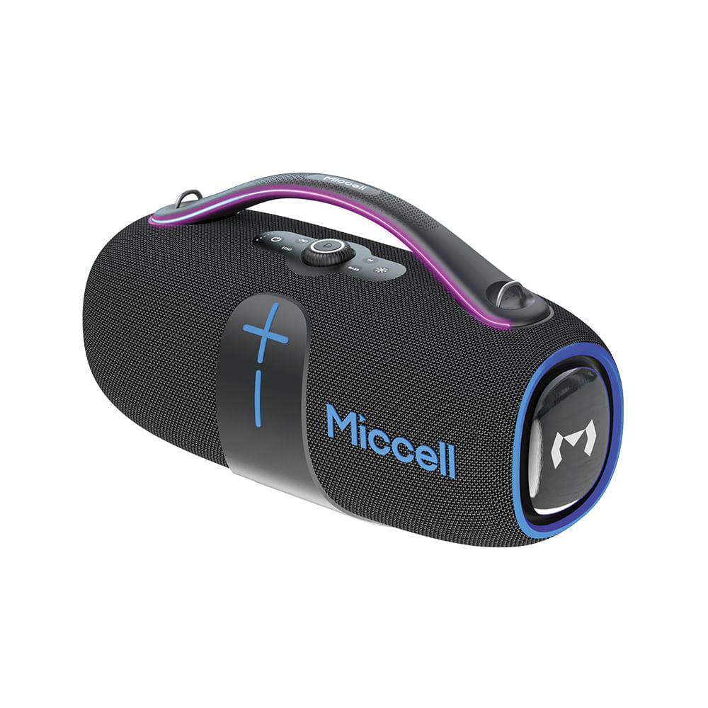 Miccell SP46 Parlante Bluetooth 400W con Power Bank 30000mAh Karaoke IPX5 y Bajos Potentes