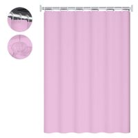 Cortina de Baño Moderna Impermeable Rosado BB1