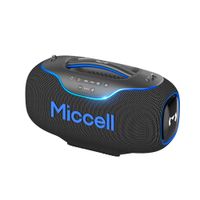 Miccell Parlante Bluetooth Portátil 350W con Micrófono Integrado y Sonido Potente
