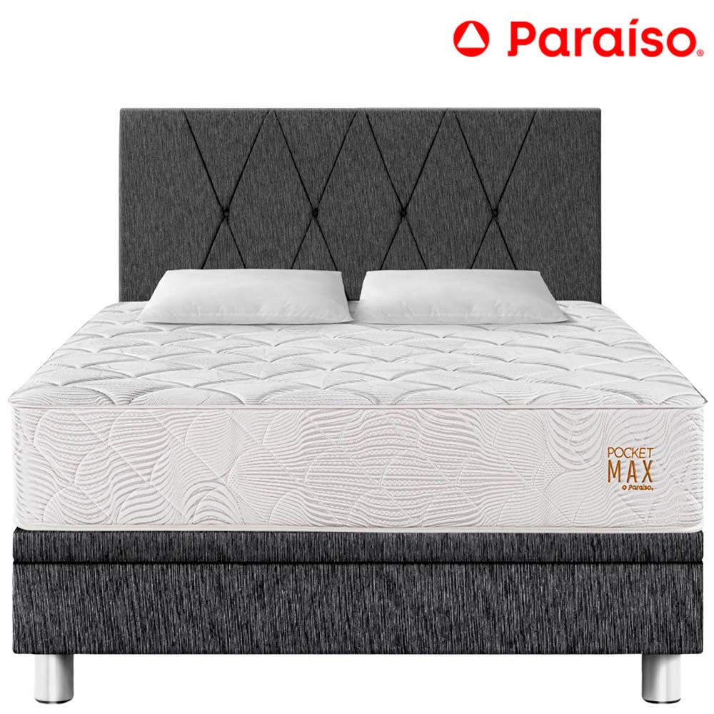 Dormitorio Boxet PARAISO Pocket Max Queen Charcoal