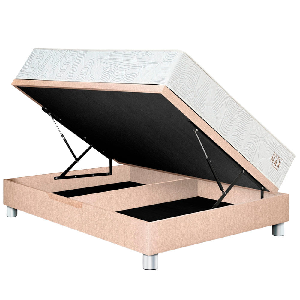 Cama Boxet PARAISO Pocket Max 2 Plazas Champagne