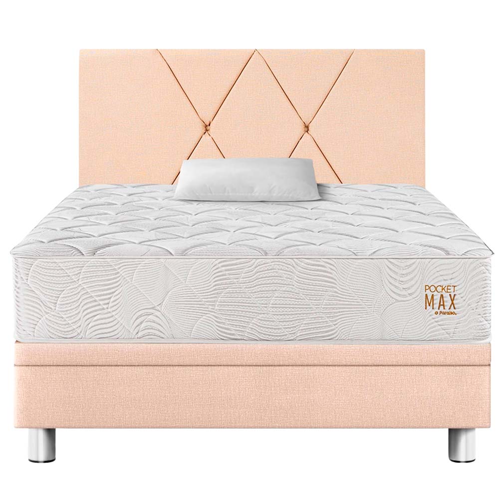 Dormitorio Boxet PARAISO Pocket Max 1.5 Plazas Champagne