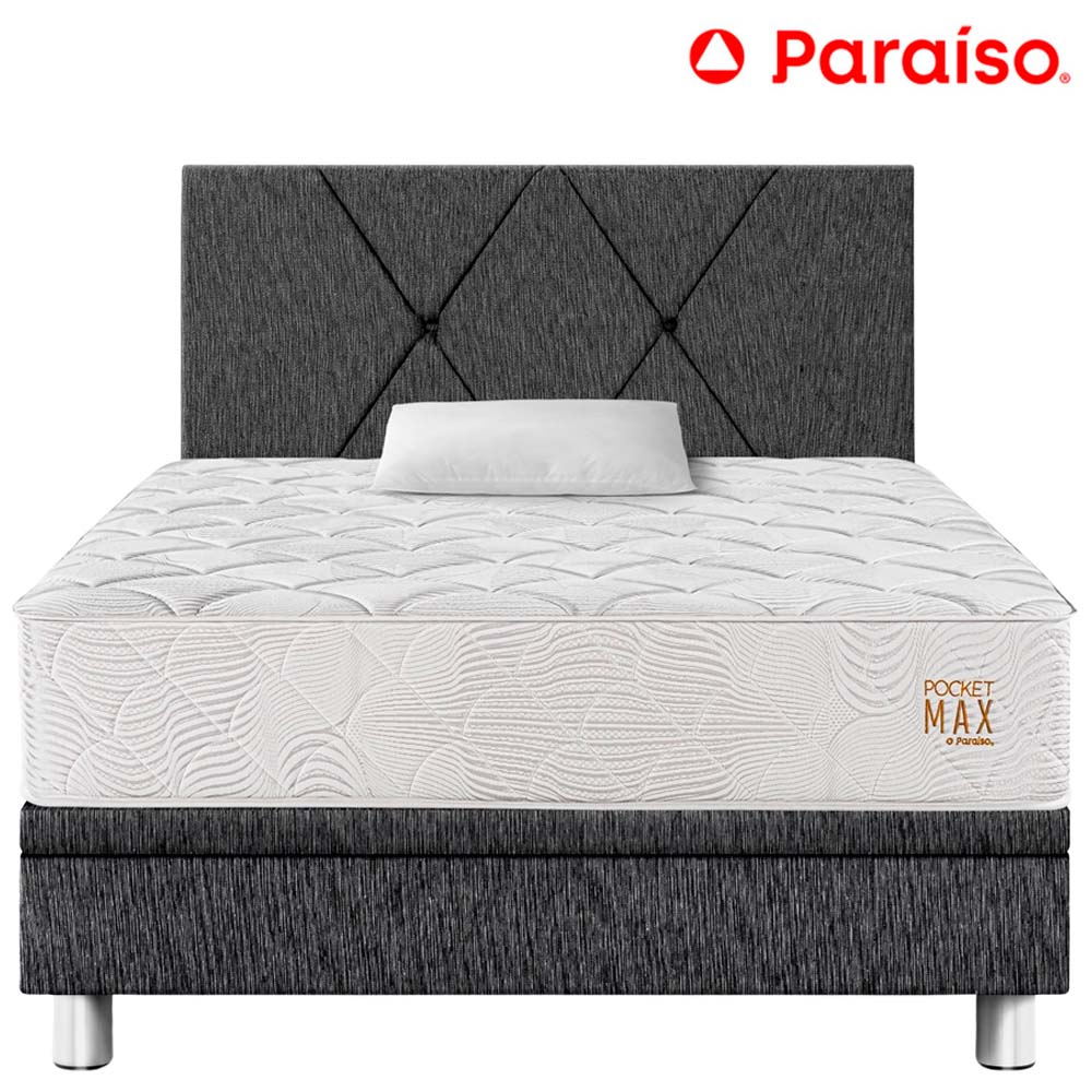 Dormitorio Boxet PARAISO Pocket Max 1.5 Plazas Charcoal
