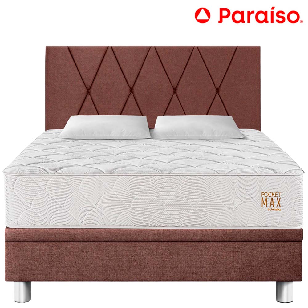 Dormitorio Boxet PARAISO Pocket Max Queen Choco