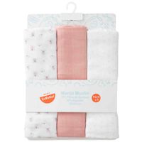 Cuna manta muselina niña BABY EUREKA x3un