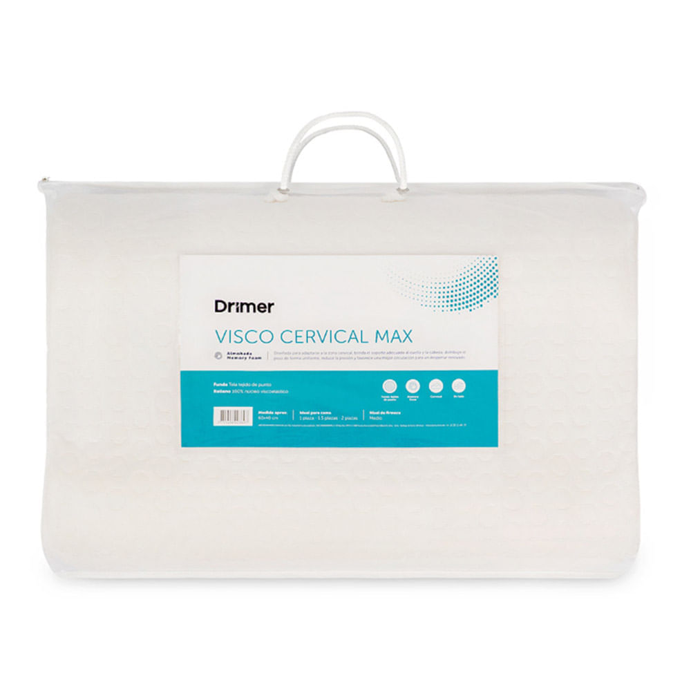 Almohada DRIMER Memory Foam Visco Cervical Max 60x40cm