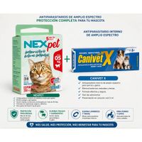 Pack Antiparasitario para Gatos Nexpet y Canivet X