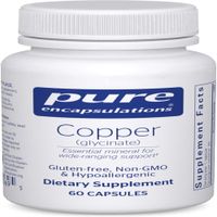Glicinato de Cobre Pure Encapsulations  Suplemento de Cobre de 2 mg Formacion de Globulos Rojos