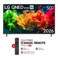 Televisor LG 50"" AI QNED evo Mini LED 4K Smart TV 50QNED80BSG - 2026