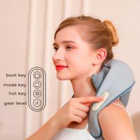 Masajeador de 4 Puntos para Cuello y Espalda MOD3 Gris