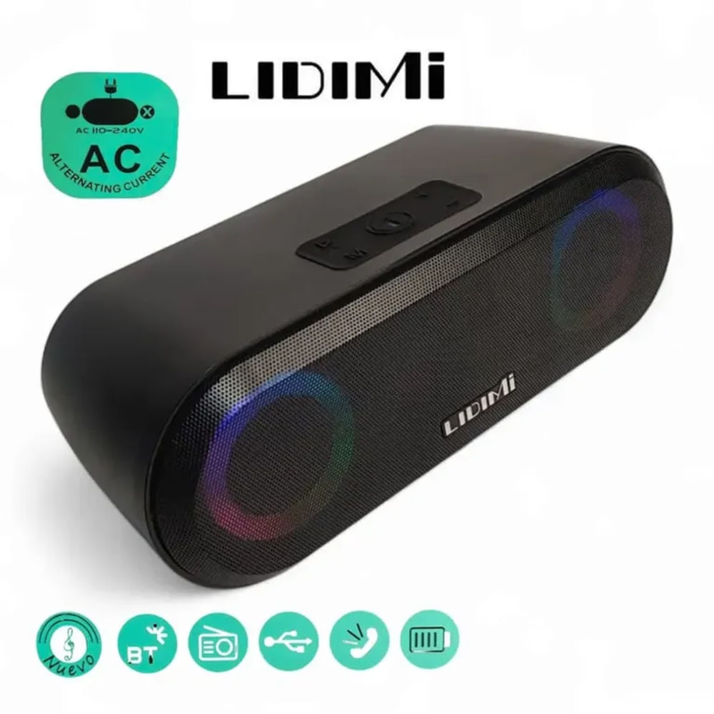 Parlante Portátil Lidimi 15 Horas de batería LD-S010AC