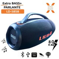 Parlante Lidimi LD -S858 TWS Bluetooth Potencia 2x40 watts Real 12000mAh