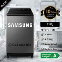 Lavadora Samsung 19 Kg  Eco Bubble  WA19CG6441BDPE Gris