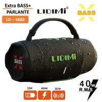 Parlante Bluetooth Portátil Lidimi Ld-s880 40w X Bass Negro