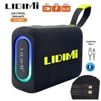 Parlante Bluetooth 5.3 RGB Banco de Energía 5000mAh LIDIMI LD-S820 N