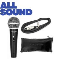 Micrófono Dinámico All Sound Mx58pro Cardioide Unidireccional con estuche