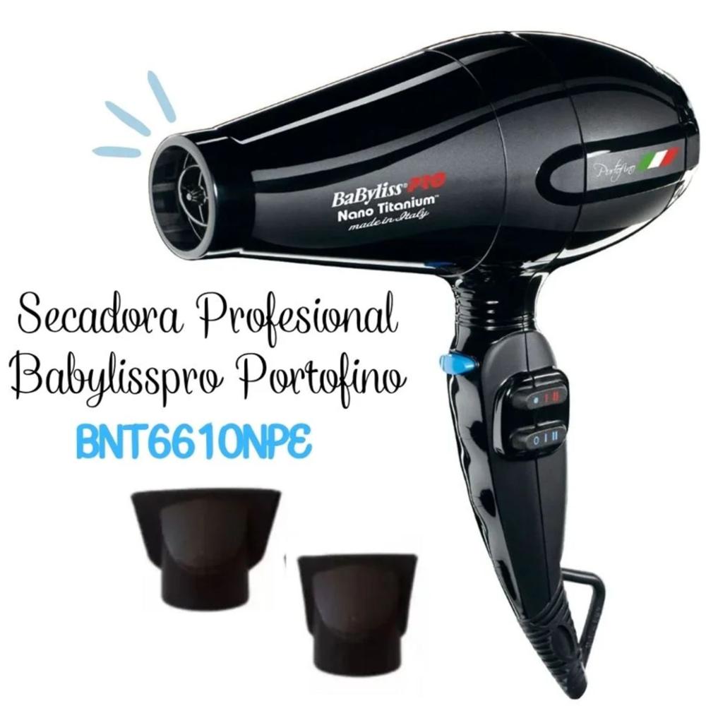 Secadora de Cabello BabylissPro Portofino Negro 2000W