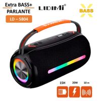 Parlante portátil Bluetooth LIDIMI LD-S804 XBASS negro