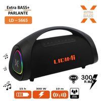 Parlante Bluetooth Lidimi 300W LD-S665 Extra Bass USB RGB