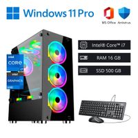 Computadora PC Gamer Intel Core i7 4,60 GHz 16GB RAM 500GB SSD