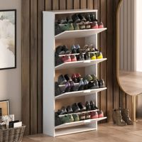 Zapatera Moderna Medaka Blanco R&R Muebles