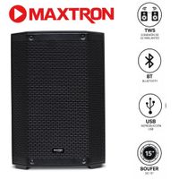 Parlante Portatil Maxtron REVO MXT 8115 Boufer 15 USB BT TWS Con DSP Profesional