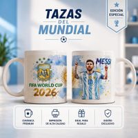 TAZA COPA MUNDIAL LIONEL MESSI
