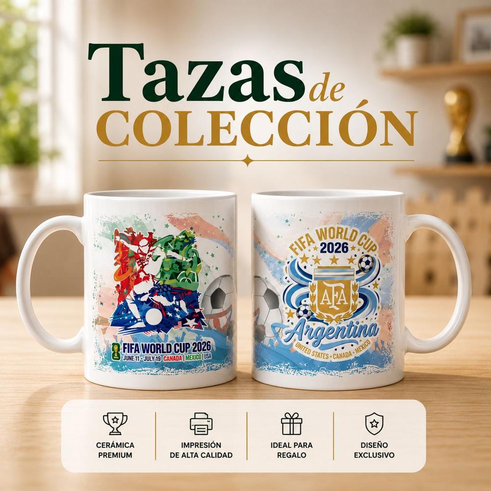 TAZA PERSONALIZADA COPA MUNDIAL, MESSI