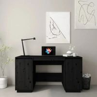 Escritorio Moderno Alonso Negro R&R Muebles