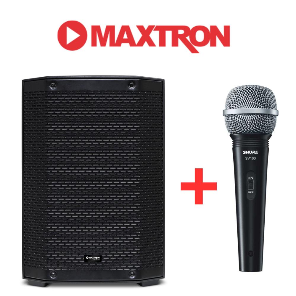 Promo Maxtron Parlante REVO MXT 8115  Microfono SV 100 alambrico