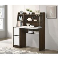 Escritorio Moderno Brivio Marrón y Blanco RyR Muebles