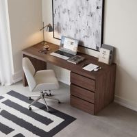 Escritorio Moderno Medina 3 Cajones Marrón RyR Muebles