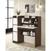 Escritorio Moderno Jerri Marrón y Blanco RyR Muebles