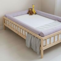 BUMPERS TUBULARES PARA CAMA CUNA MONTESSORI 1.5 PLAZAS - 4 PIEZAS - LILA