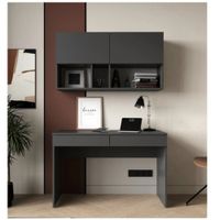 Escritorio Moderno SET Amelia Negro RyR Muebles