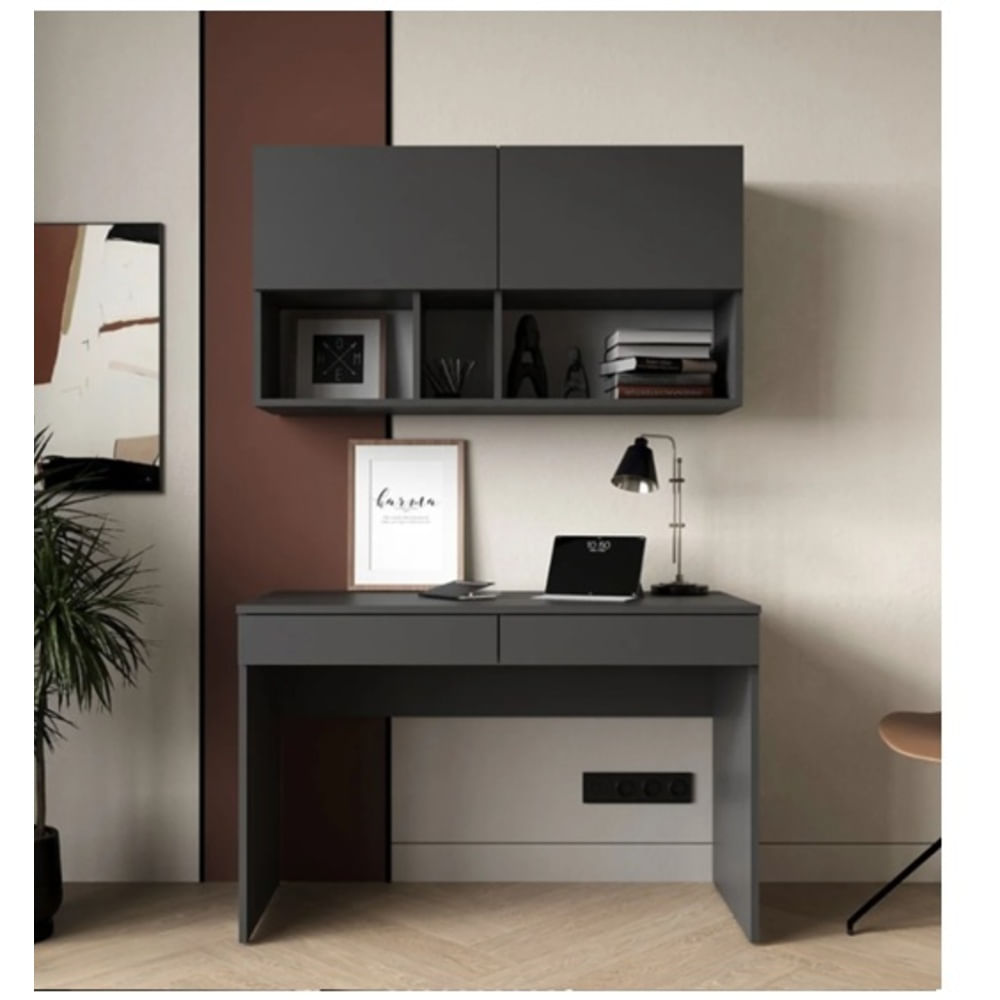 Escritorio Moderno SET Amelia Negro RyR Muebles
