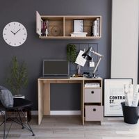 Escritorio Moderno Fabian Duna/Gris RyR Muebles