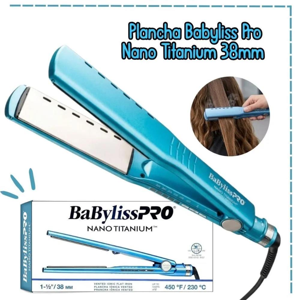 Plancha Alisadora Babyliss Pro Nano Titanium 38mm 1.5  450F