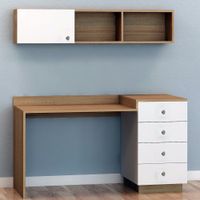 Escritorio Moderno SET Sully Duna y Blanco RyR Muebles