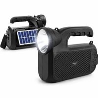 Parlante Bluetooth GTS-2068 con Linterna y Panel Solar Recargable Radio USB TF