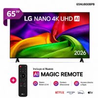 Televisor LG 65 NANO 4K UHD AI Smart TV 2026 65NU800BPSB