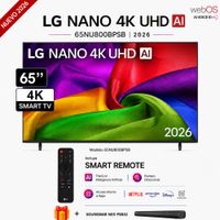 Televisor LG 65 NANO 4K UHD AI Smart TV 2026 65NU800BPSB MAS SOUNDBAR NEX
