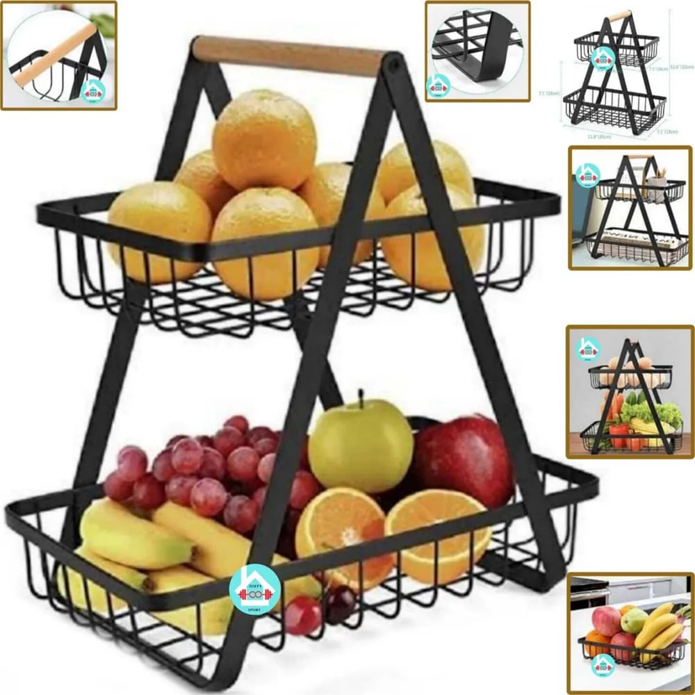 Cesta para fruta y verduras 2 NIVELES