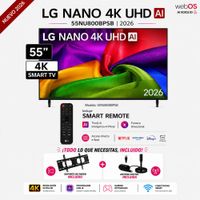 TELEVISOR SMART TV LG 4K ULTRA HD 55 55NU800BPSB MAS RACK MAS ANTEA DIGITAL