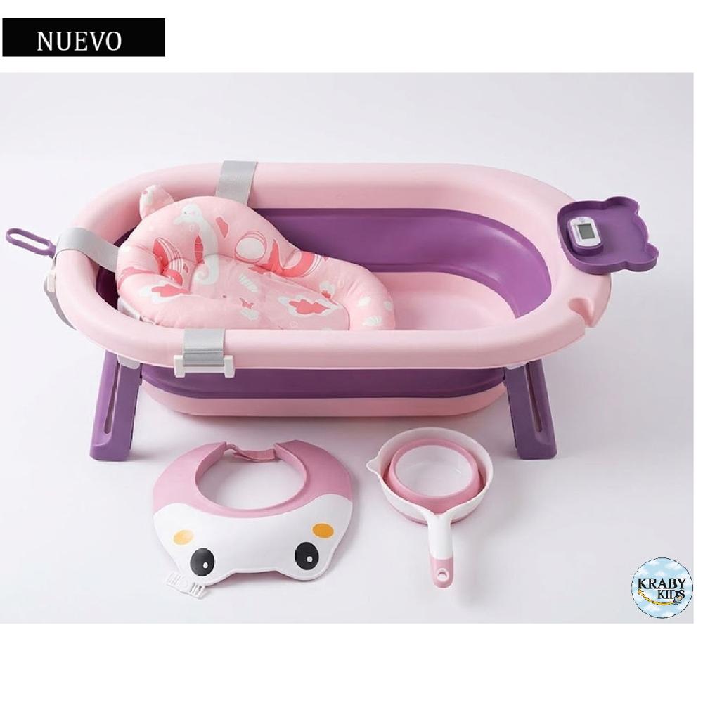 Tina Bañera Plegable Hawai con Termómetro Purple