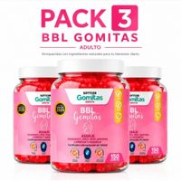PACK 3 GOMITAS DE AGUAJE BBL PARA ADULTOS 450 GOMITAS SOTTCOR LABS