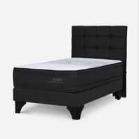 Dormitorio Europeo Tempo Plus 1.5 Plazas Issey Grafito