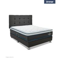 Dormitorio Praktibox Laqueada Pure Fresh Queen Cuadros Gris Oscuro