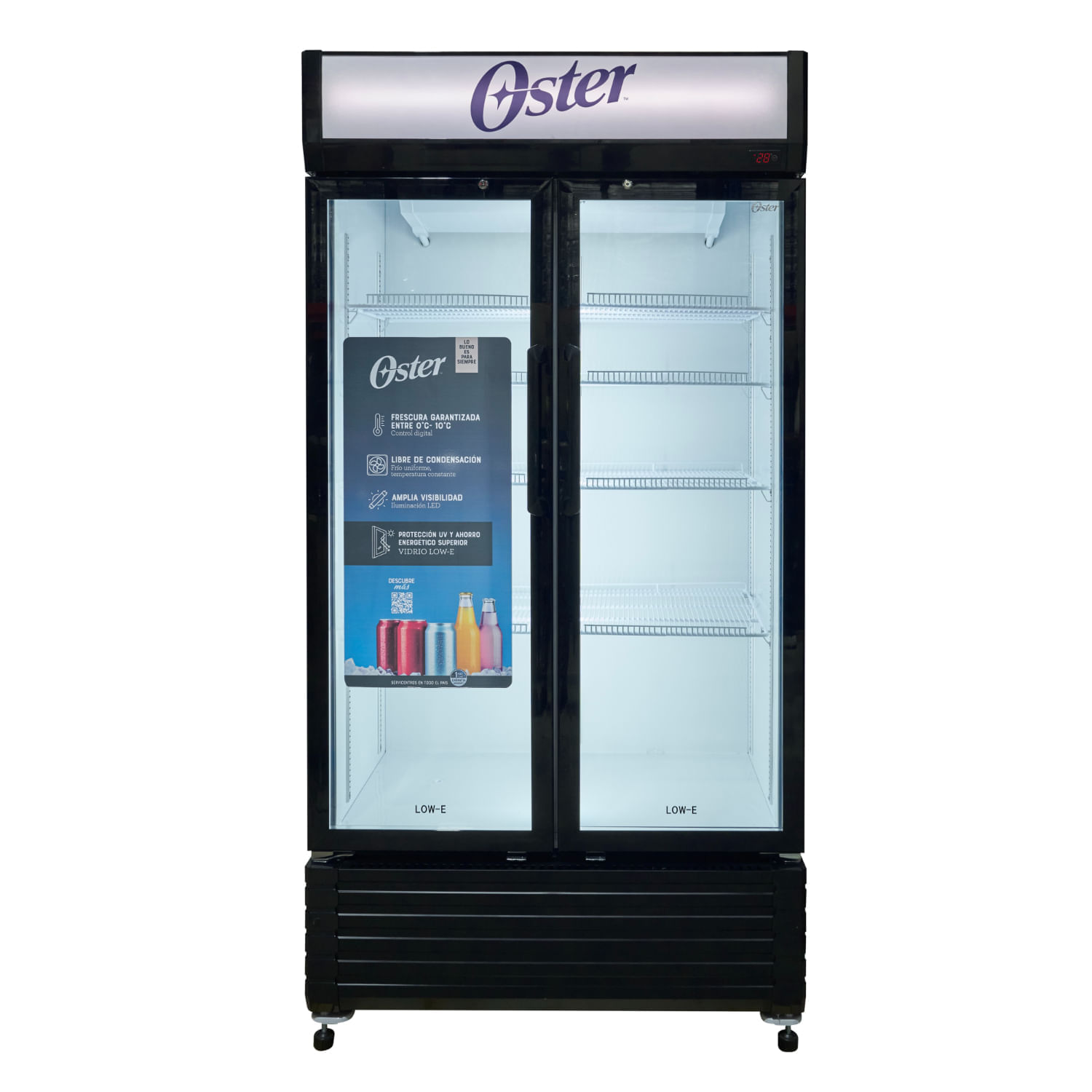 Vitrina Oster OSPVSCX610B 600L NF Negro